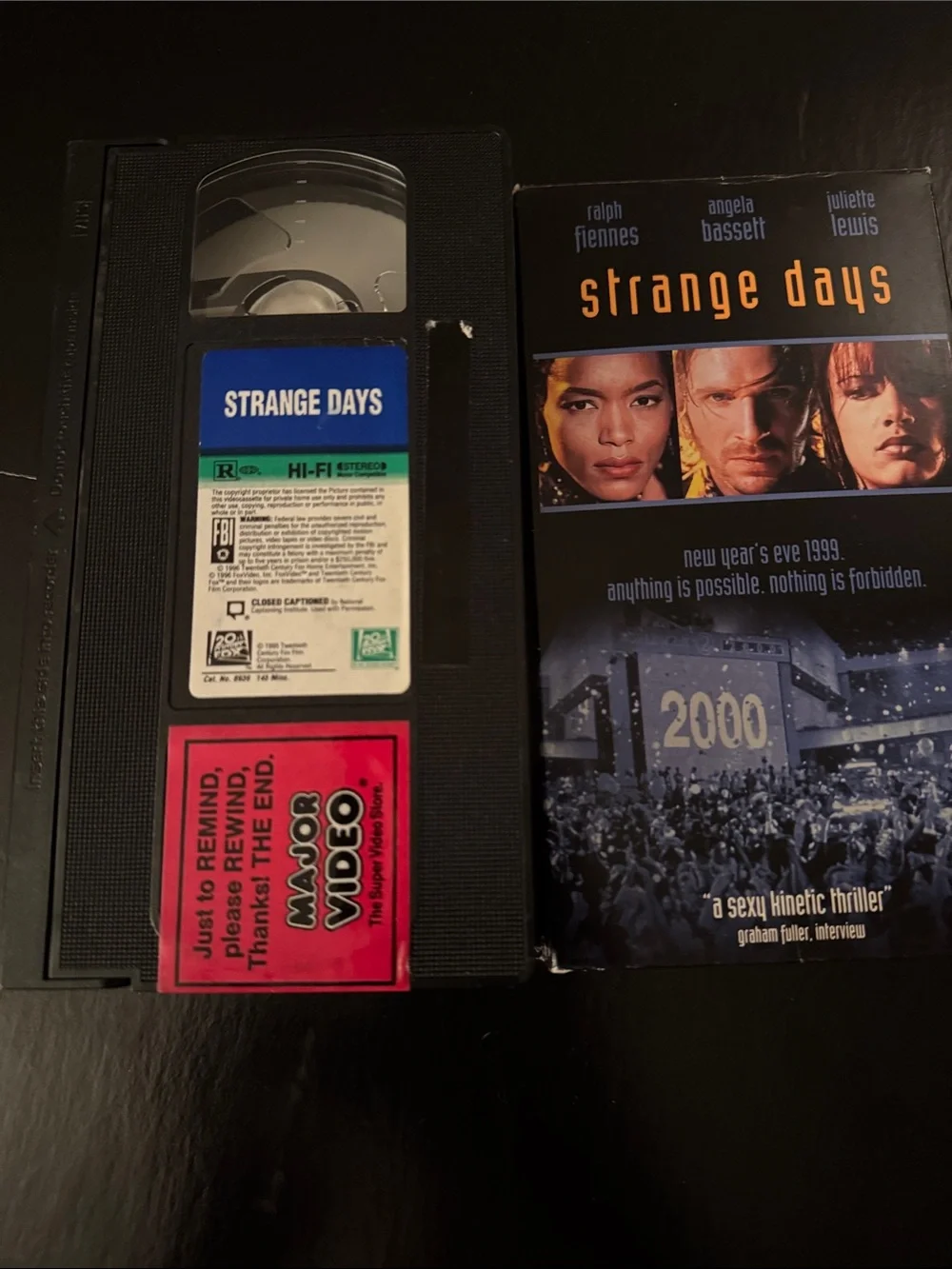 Natural Born Killers & Strange Days Movie VHS 📼 Duo - Juliette Lewis action film